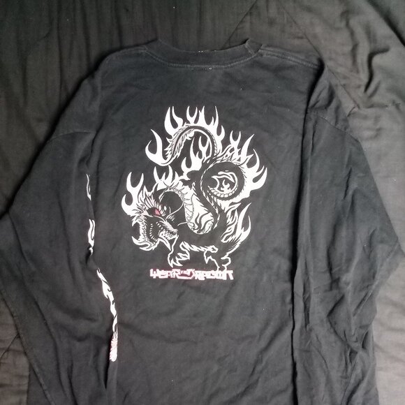 Vintage Y2K Year Of The Dragon Skater Long Sleeve T-Shirt - Picture 7 of 8